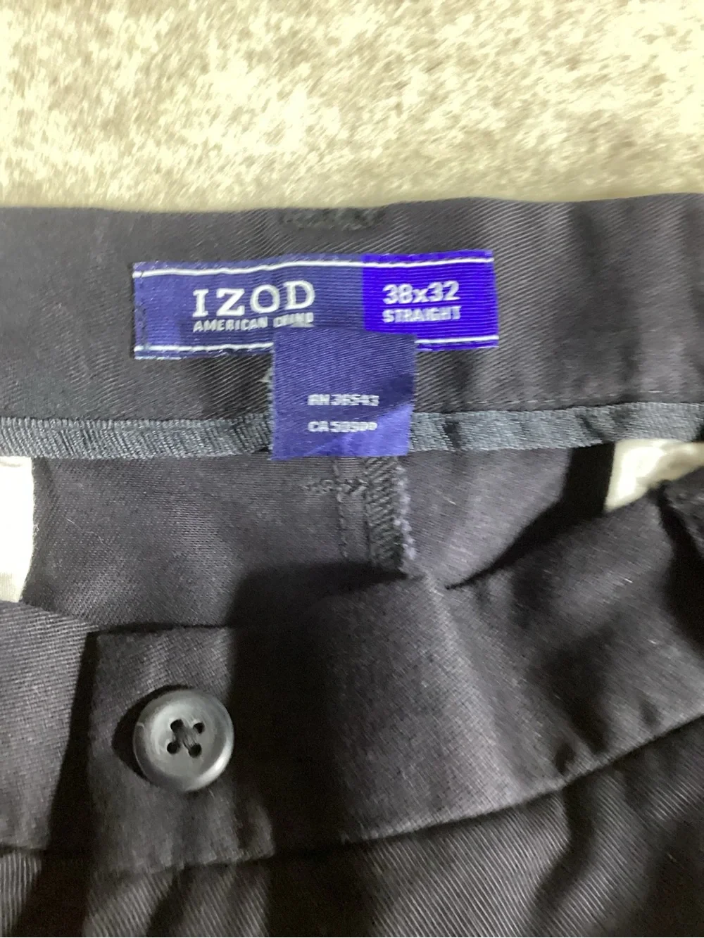 Izod Men's Black Chinos